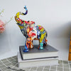 Graffiti elephant sculpture