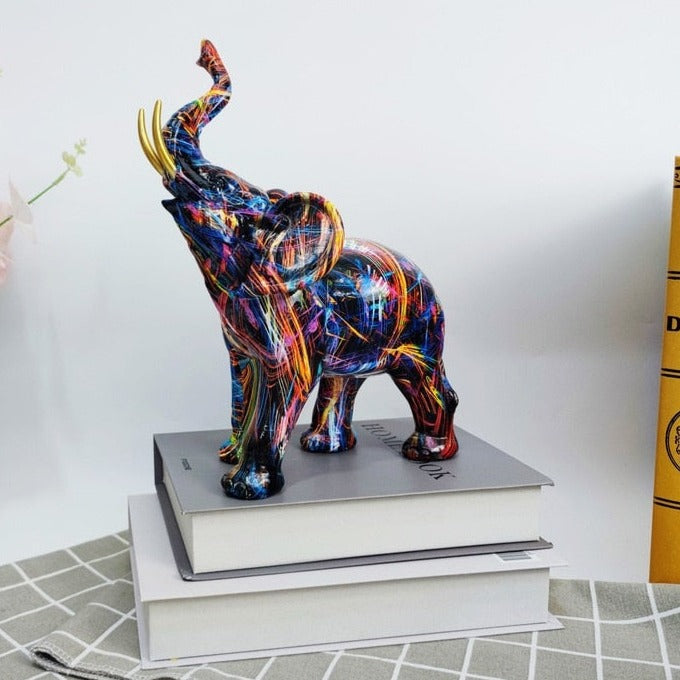 Sculpture | Éléphant graffé