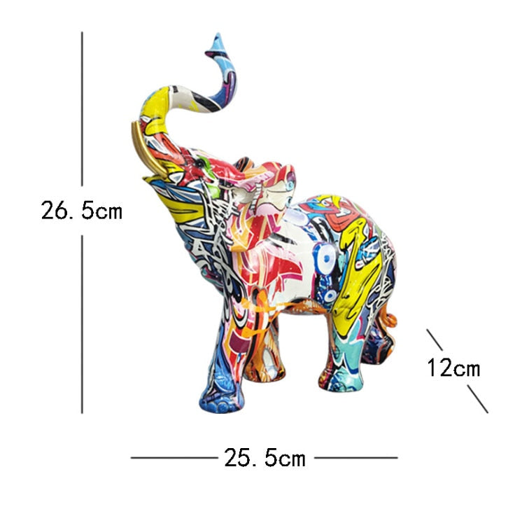 Sculpture | Éléphant graffé